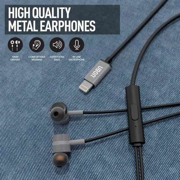 OG Music UB-389 Wired IPH Earphone - Gray