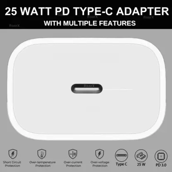 25 W Quick Charge 3.1 A Mobile Charger with Detachable Cable  (White)