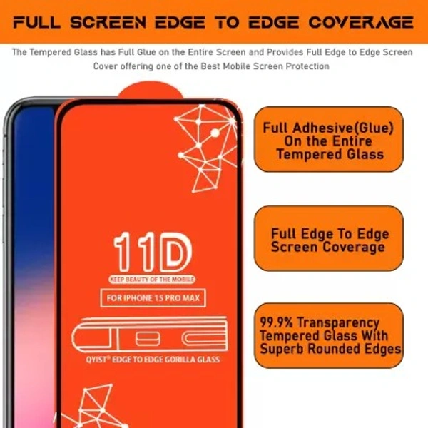  Iphone 15 Pro Max Tempered Glass 11D