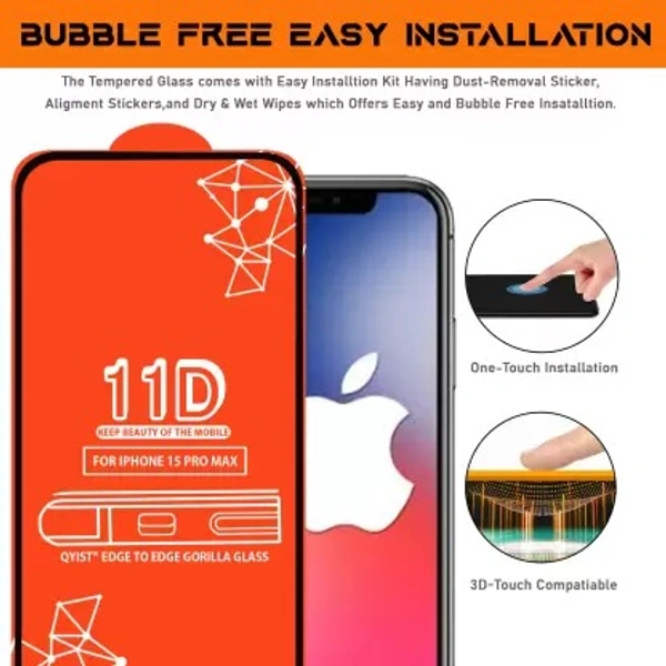  Iphone 15 Pro Max Tempered Glass 11D