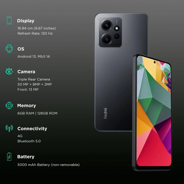 Redmi Note 12 - sunrise Gold, 6+128