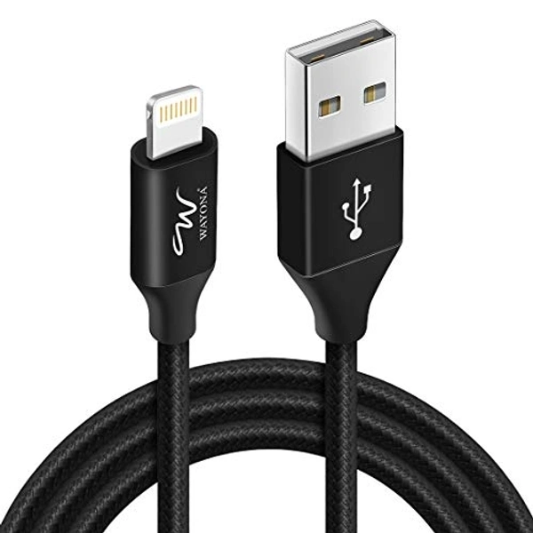 Wayona Nylon Breided USB TO Lighting Fast Charging And Data Cable 