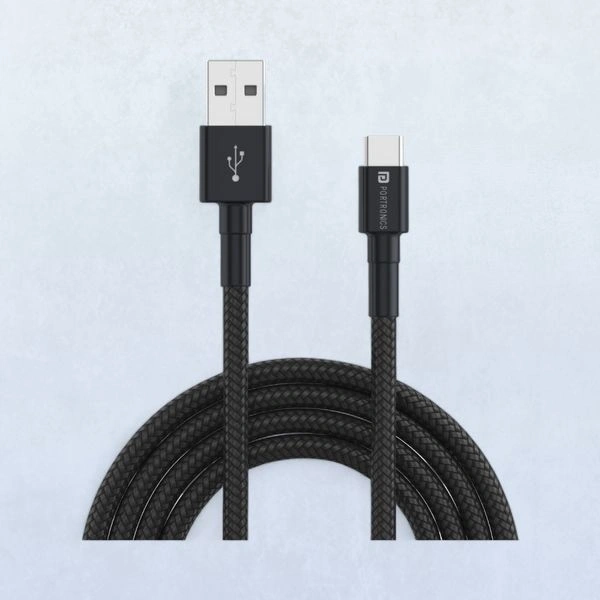 Portronics Connect X USB To Type C Cable With 3A Output Fast Charging 