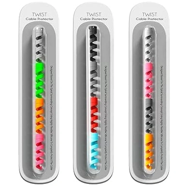 Sounce Spiral Charger 12pcs Cable Protector Data Cable 