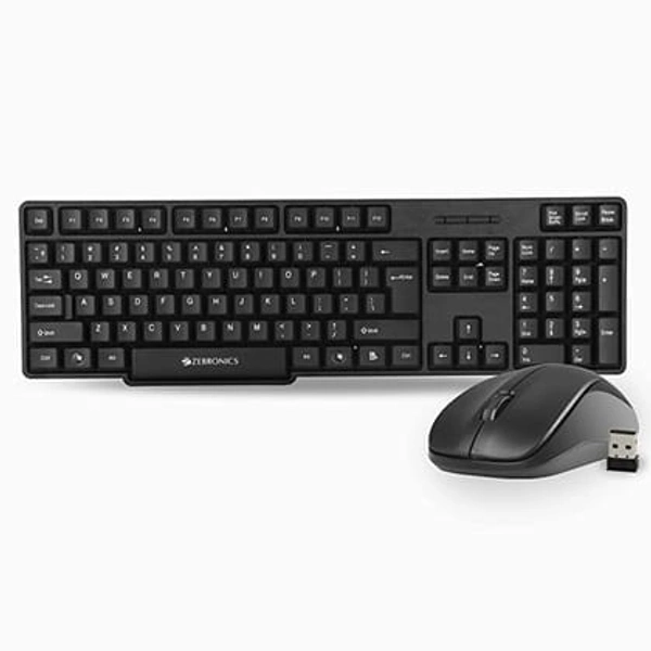 Zebronics Zeb-Companion 107 USB Wireless Keyboard And Mouse Set With Nano Receiver 