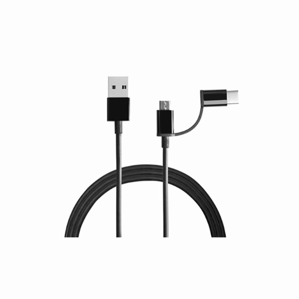 MI 2 In 1 Usb Cable (Micro Usb To Type C) 100CM