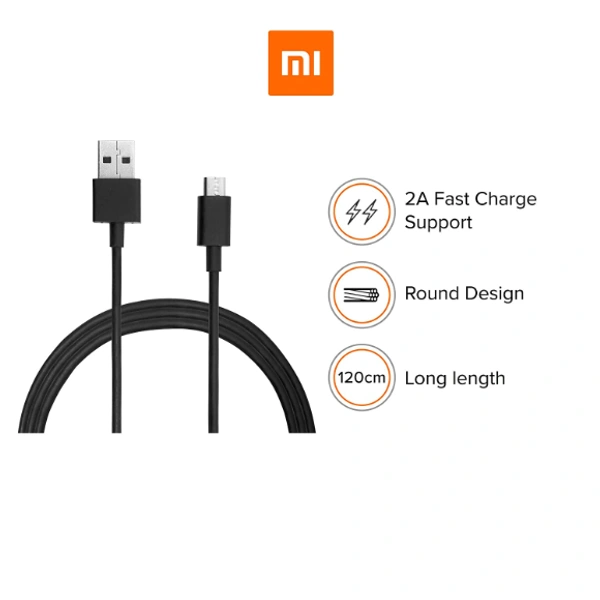 MI Micro USB Cable - 120cm, Black