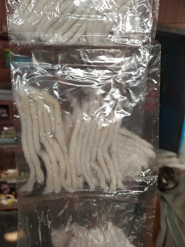 Cotton Diya Batti's - White, Na