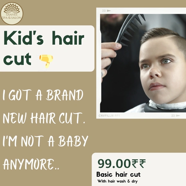 Salon Kid's Hair Cut. 