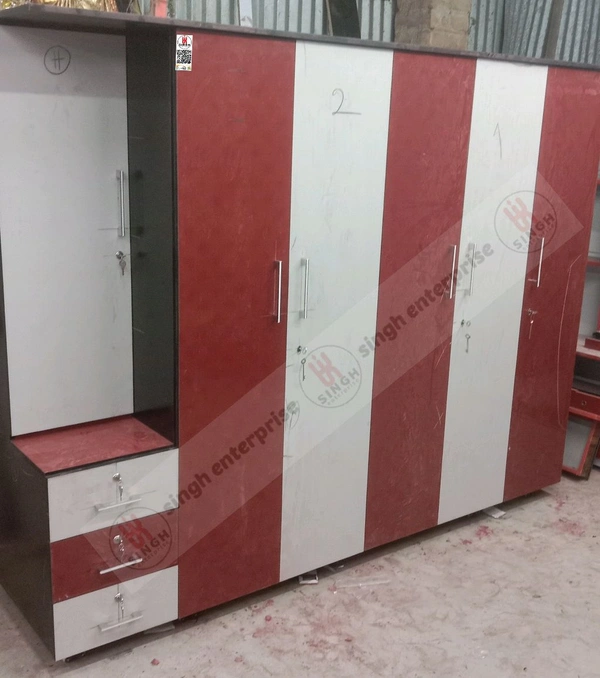 Wardrobe 5 Door With Dressing Table Drower - 75*94*21