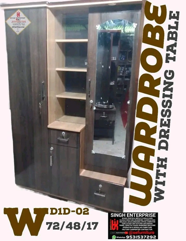 Wardrobe With L Dressing 72*48*16