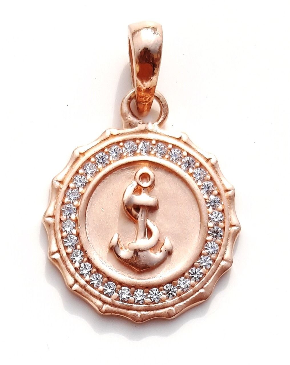 Rose gold clearance anchor pendant