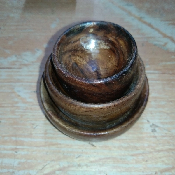 Tiny Wooden Bowl Set Of 4
