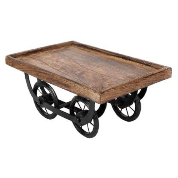 Wooden Cart Serving Tray Mini