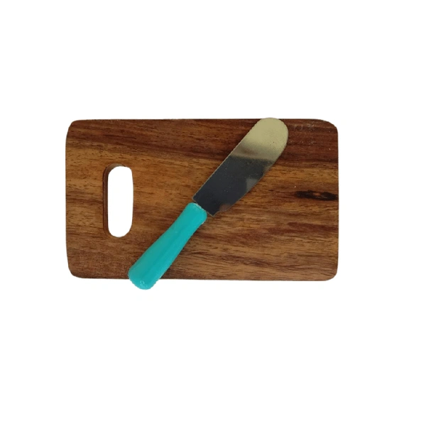 Wooden Cutter Board With Knife