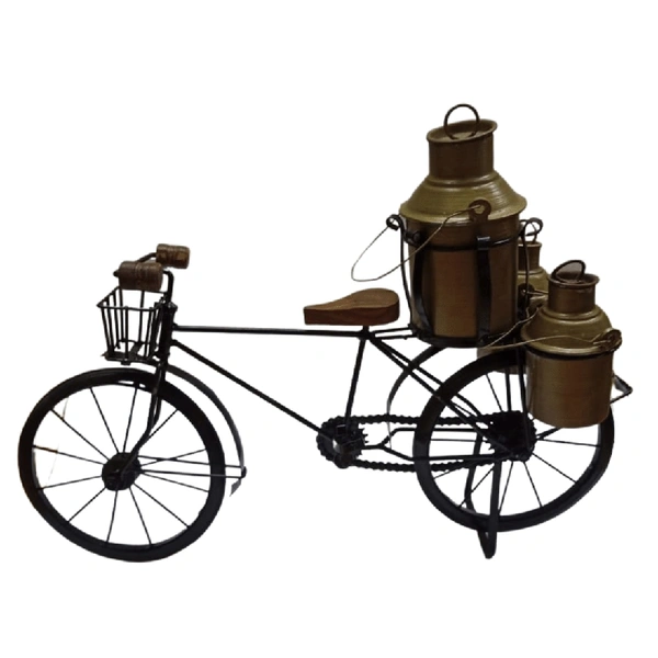 Metal Cycle With Milk Can