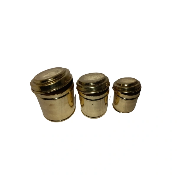 Brass Container Set Of 3