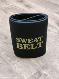 SWEAT SLIM BELT BUY ONE GET ONE FREE With Free Diet Plan - Black, FREE SIZE