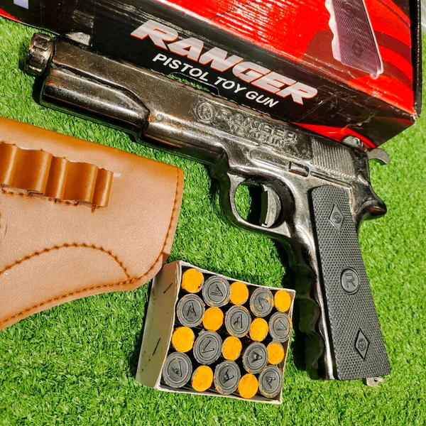 RANGER DIWALI 🎇🪔 CORK GUN+ COVER+1BOX CORK - Gray, 7