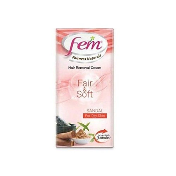 Fem Fair & Soft Sandal Hair Removal Cream - 50g