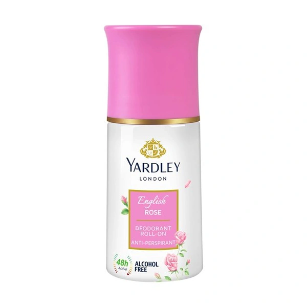Yardley London English Rose Deodorant Roll-On Anti-Perspirant - 50ml