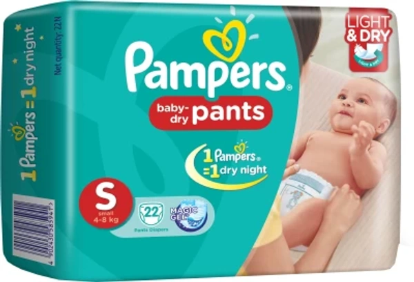 Pampers Happy Skin Size-S - (4 To 8 Kg) 30 Pants