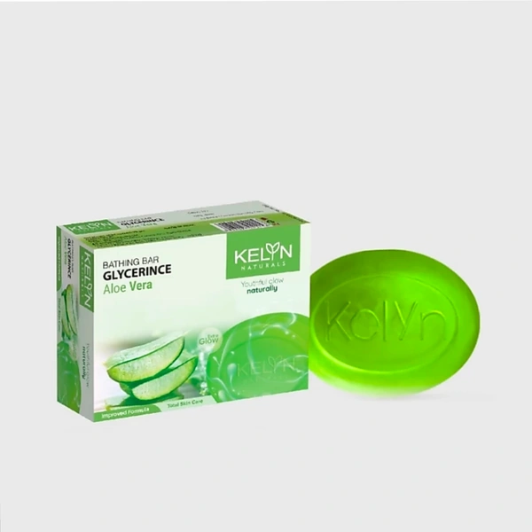 Kelyn Glycerine Aloe Vera Bathing Soap  - 75g