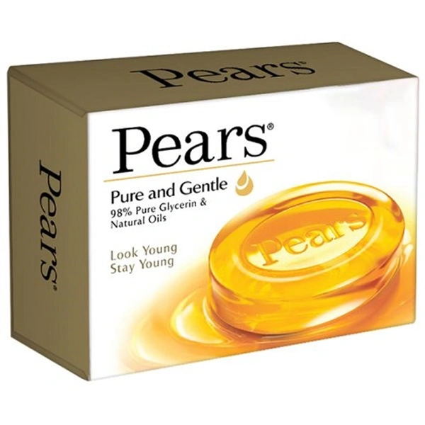 Pears Pure & Gentle Bathing Soap - 125g X 4pcs +1free