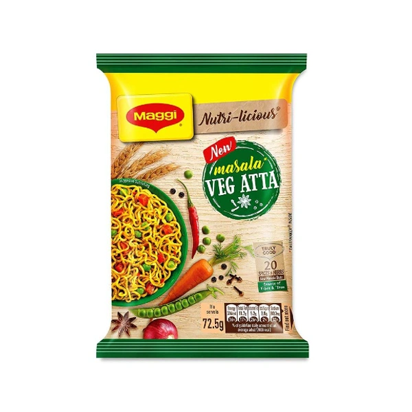 Maggi Masala Veg Atta Noodles - 72g