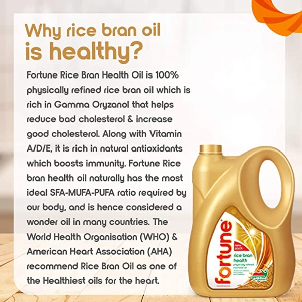 Fortune Rice Bran Oil - 5ltr (Jar)