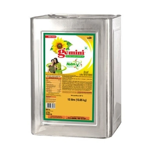 Gemini  Sunflower Oil - 15Ltr (Tin)