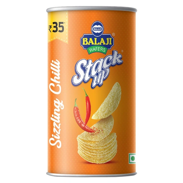Balaji Sizzling Chilli Stack Up  - 60g