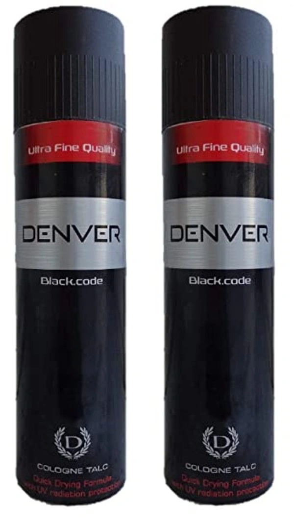 Denver Black Code Talc / डेनव्हर  - 100g Buy 1 Get 1 Free