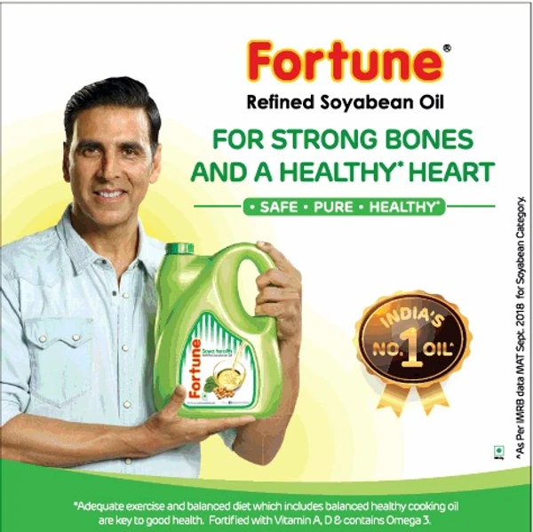 Fortune Soyabean Oil - 1ltr (Pouch)