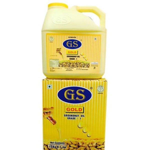 GS Gold Filtered Groundnut Oil - 5 Ltr