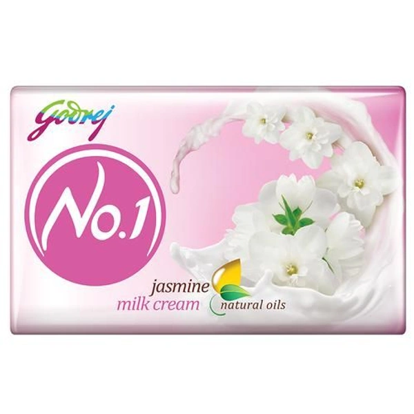 Godrej No.1 Jasmine Milk Bathing Soap - 100g X 5Pcs