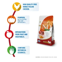 Farmina N&D Pumpkin Chicken & Pomegranate Grain Free Adult Mini Dog Dry Food