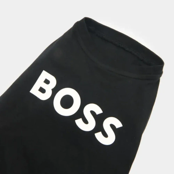 Boss Graphic Tshirt for Dogs (Jet Black)  