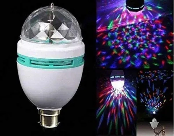 ANY LIGHTS 360 Degree Crystal Rotating Magic Disco B22D Led Bulb Lamp (Multicolor, Pack Of 1) 62% off