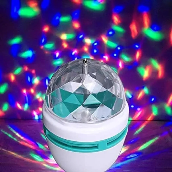 ANY LIGHTS 360 Degree Crystal Rotating Magic Disco B22D Led Bulb Lamp (Multicolor, Pack Of 1) 62% off