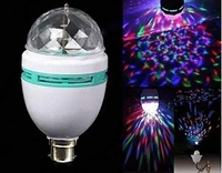 ANY LIGHTS 360 Degree Crystal Rotating Magic Disco B22D Led Bulb Lamp (Multicolor, Pack Of 1) 62% off