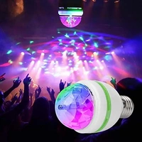 ANY LIGHTS 360 Degree Crystal Rotating Magic Disco B22D Led Bulb Lamp (Multicolor, Pack Of 1) 62% off