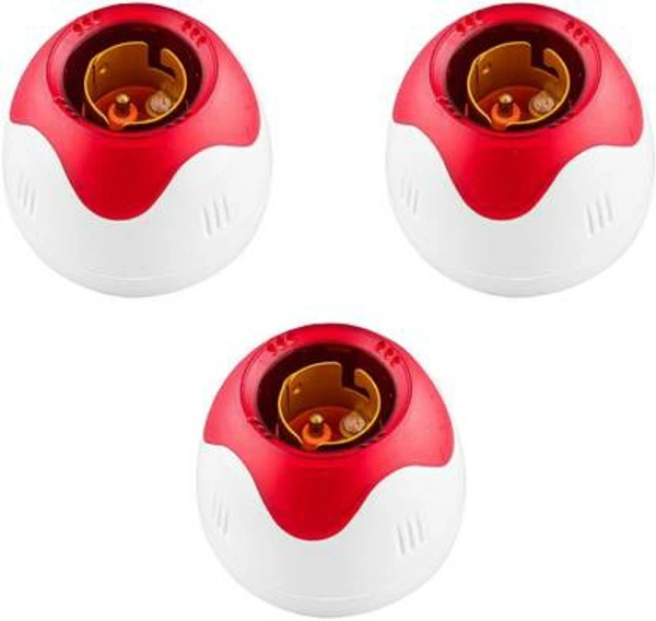 NS Point  Fancy Jumbo Bulb Holder for home (White, pack of 5 - White