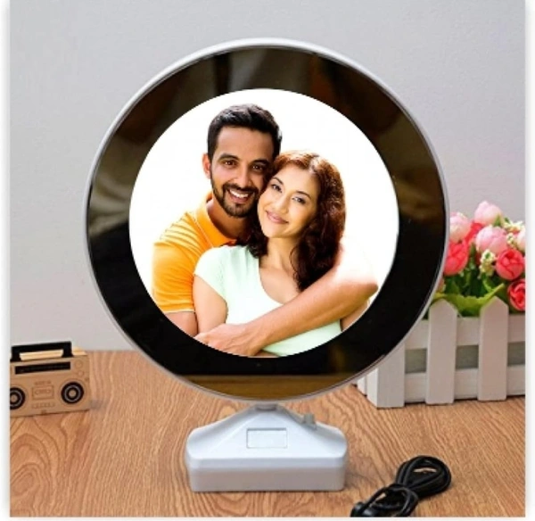 Magic Mirror Photo Frame (One Chatging Cable +one Magic Mirror) 