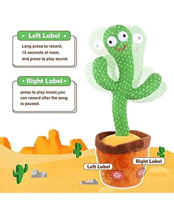 Dancing Cactus Chargable ( One Cactus+one Charging Cable) 