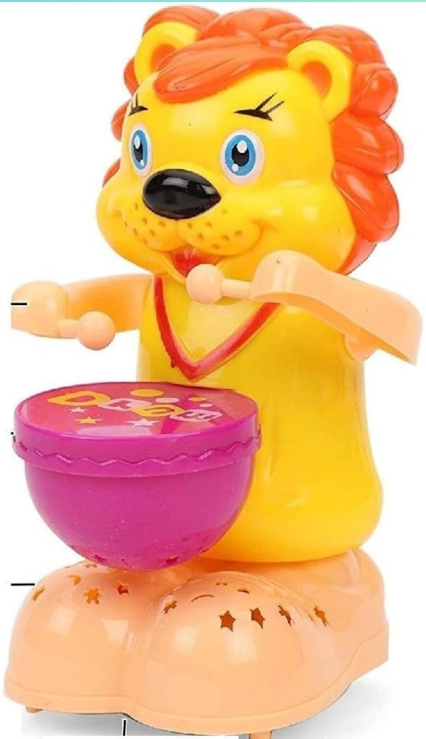 Happy Lion Drummer(with Light +music) Battery Operated