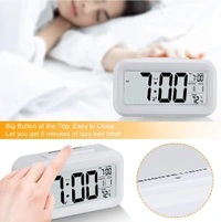 Digital Alarm Clock , Battery Operated,with Date, Temperature, Time , Lcd Clock