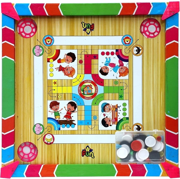 Kids Carrom Board (1.5ft ×1.5ft)  - 1.2ft*1.2ft