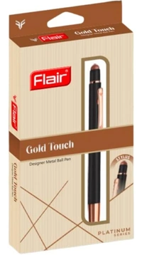 Flair Platinum Series Gold Touch Pen With Stylus
