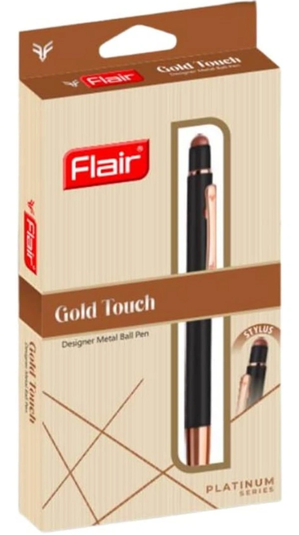 Flair Platinum Series Gold Touch Pen With Stylus
